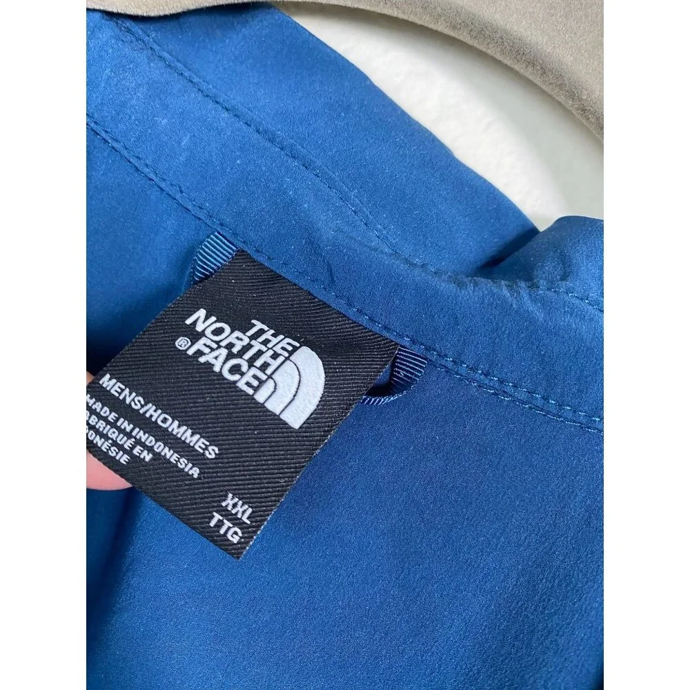 The North Face Nylon Blend‎ Short sleeve Shirt Men Size XXL Blue Outdoor Fishing